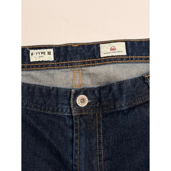 AG Adriano Goldschmied Men's Dark Wash Straight‎ Leg Jeans Size 41x36 - Picture 4 of 7